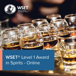 WSET Level 1 Award in Spirits - Online Course - 12th January - 8th February